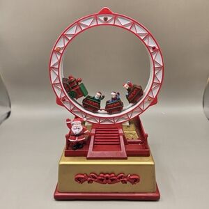 Retro 2014 Pan Asian Creations Christmas Dive Coaster Animated Red/Gold. Tested